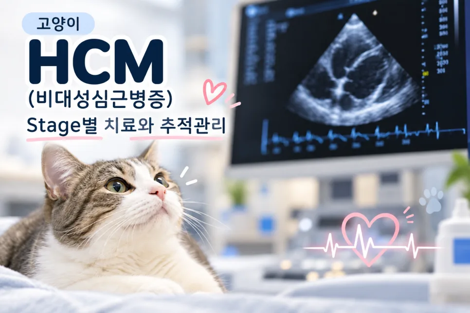 고양이 HCM(비대성심근병증) : Stage별 치료와 추적관리